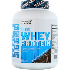 Comprar EVLution Nutrition, 100% Proteína Whey, Chocolate Duplamente Enriquecido, 4 lb (1814 g)