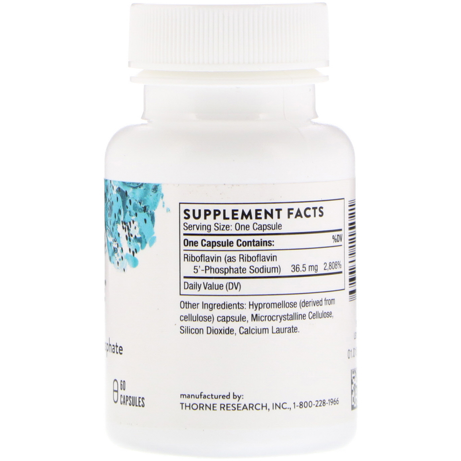 Comprar Thorne Research, Riboflavina 5’ Fosfato, 60 Cápsulas - Imagem 2