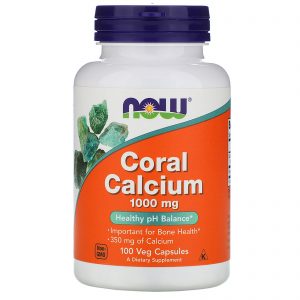 Comprar Now Foods, Cálcio Coral, 1000 mg, 100 Cápsulas
