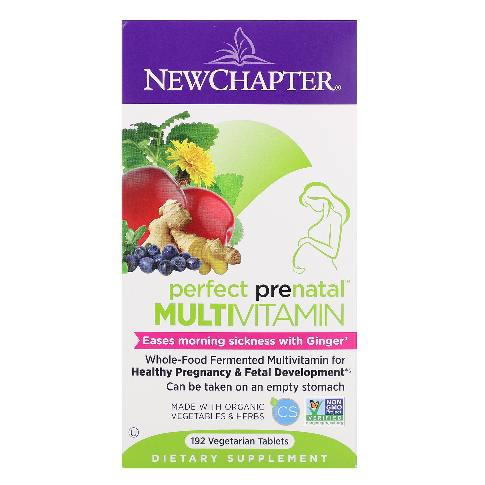 Comprar New Chapter, Multivitamínico Perfect Prenatal, 192 Cápsulas Vegetarianas