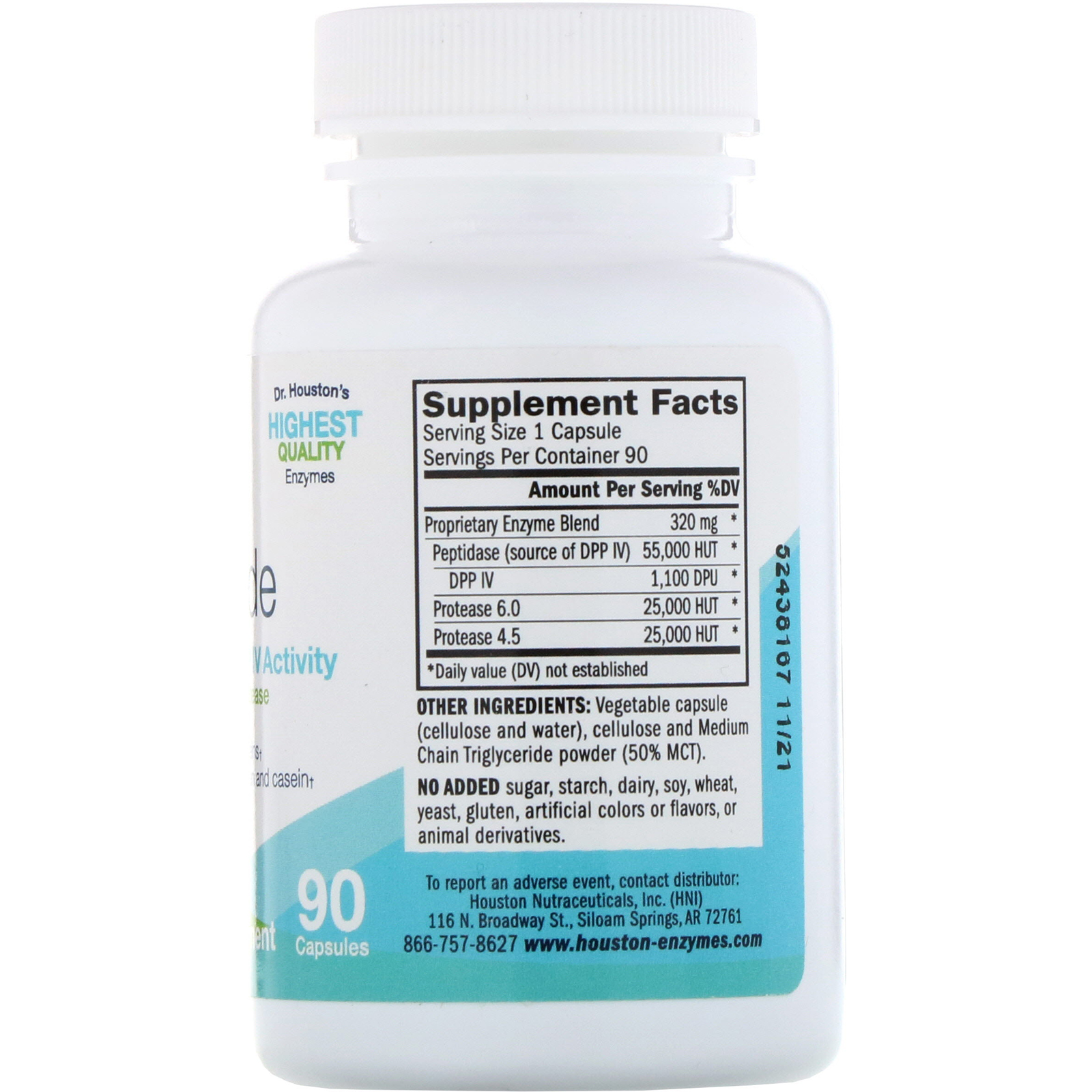 Comprar Houston Enzymes, AFP Peptizyde, 90 Cápsulas - Imagem 2