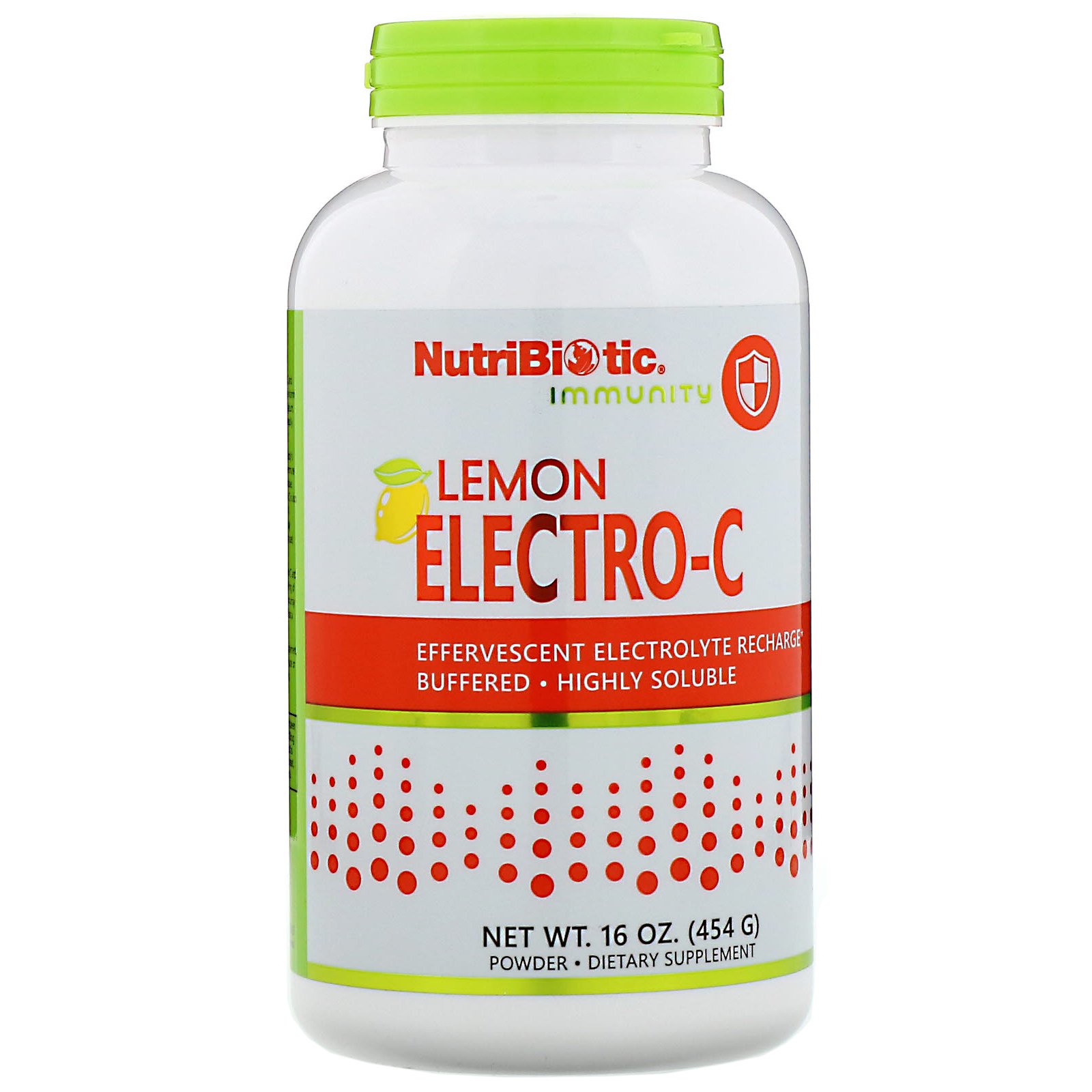 Comprar NutriBiotic, Immunity, Lemon Electro-C Powder, 16 oz (454 g)