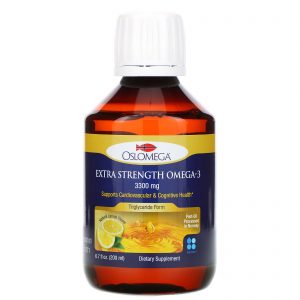 Comprar Oslomega, Ômega 3 Norueguês Extraforte, Sabor Natural de Limão, 3.300 mg, 200 ml (6,7 fl oz)