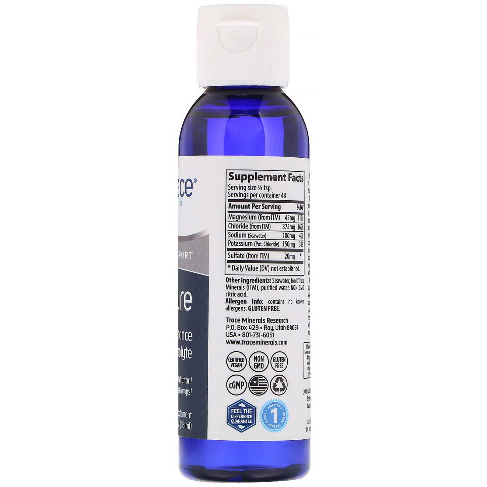 Comprar Trace Minerals Research, Endure, Eletrólito para Performance, 118 ml (4 fl oz) - Imagem 2