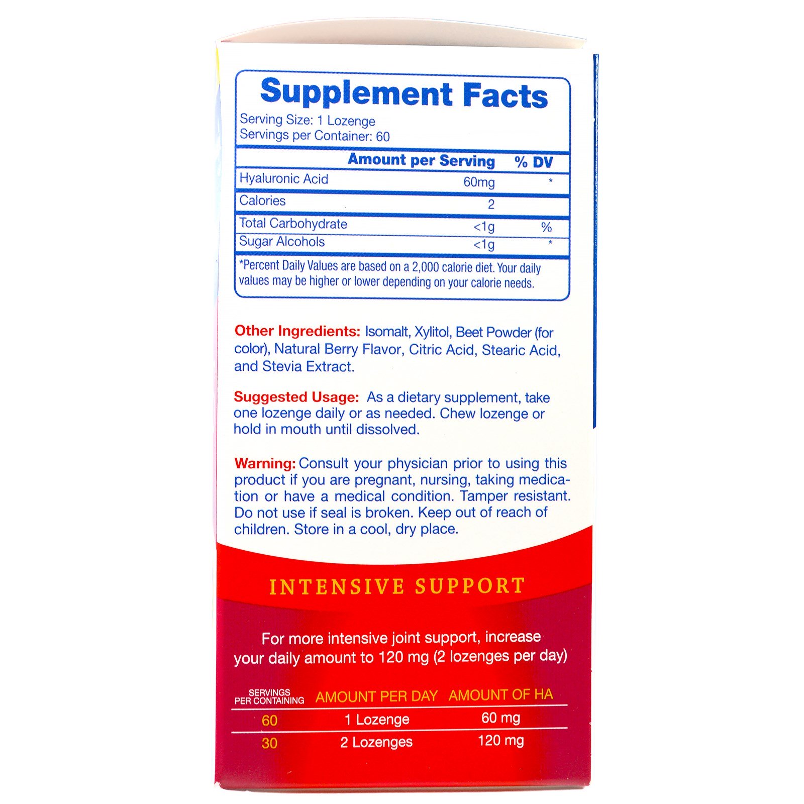 Comprar Hyalogic , Ácido Hialurônico Para Articulações, Pele & Olhos, Sabor de Frutas Vermelhas, 60 HA Losangos Mastigáveis - Imagem 2
