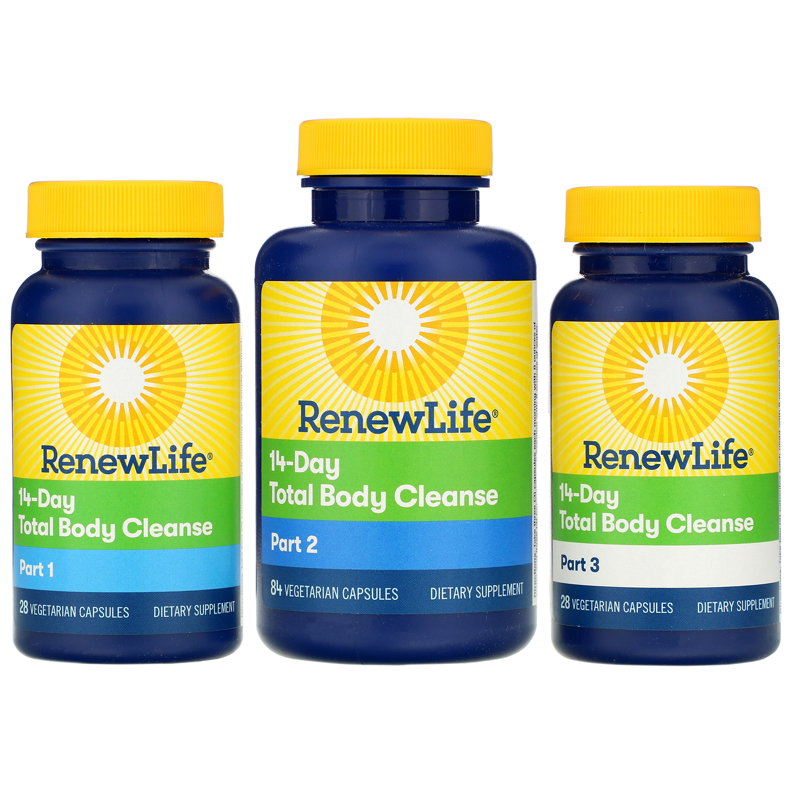 Comprar Renew Life, 14-Day Total Body Cleanse, 3-Part Program, Vegetarian Capsules - Imagem 3