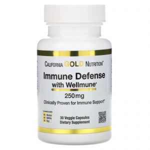 Comprar California Gold Nutrition, Immune Defense with Wellmune, Beta-Glucan, 250 mg , 30 Veggie Capsules