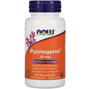 Comprar Now Foods, Pycnogenol, 30 mg, 60 Cápsulas Vegetais
