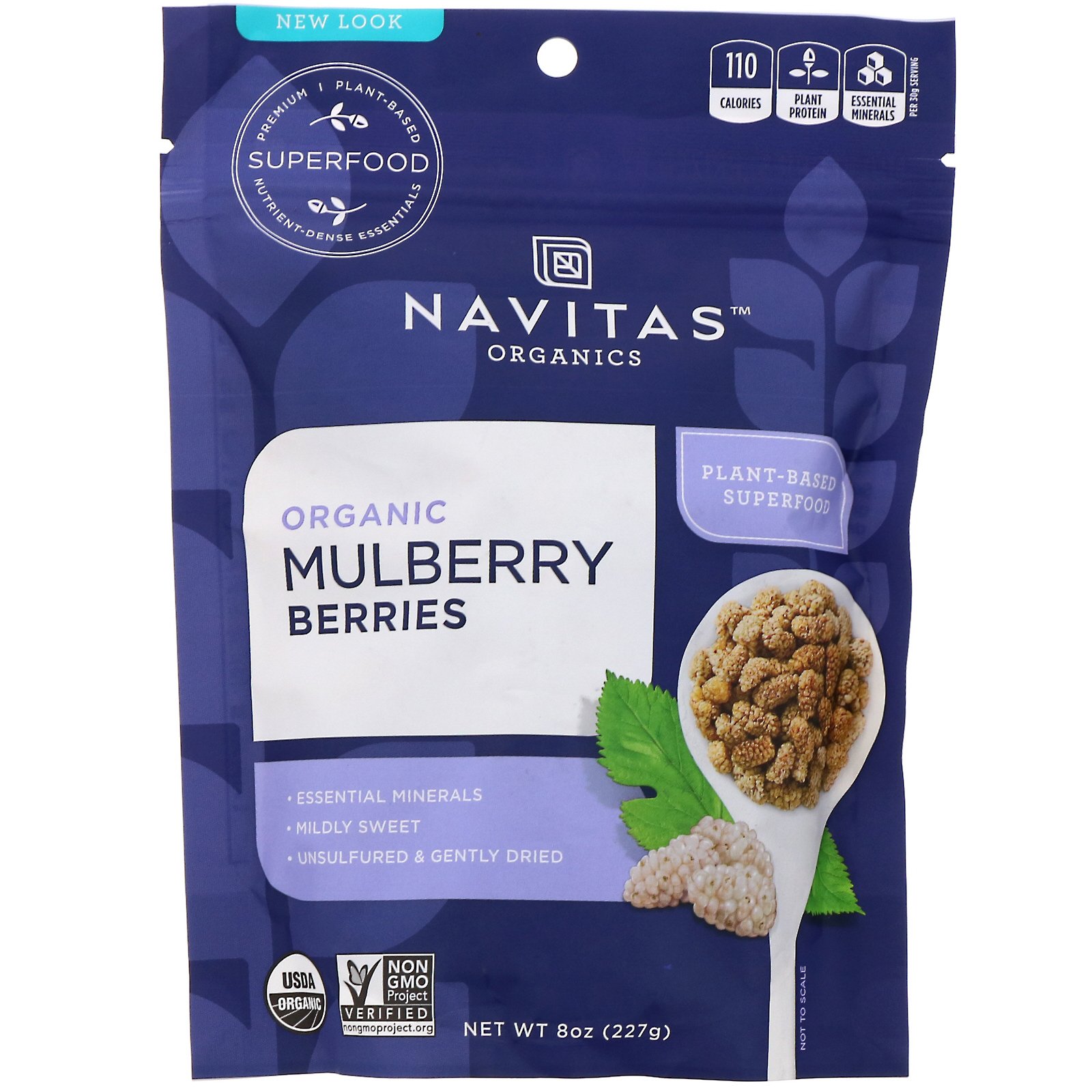Comprar Navitas Organics, Bagas de Amora Orgânica, 227 g (8 oz)