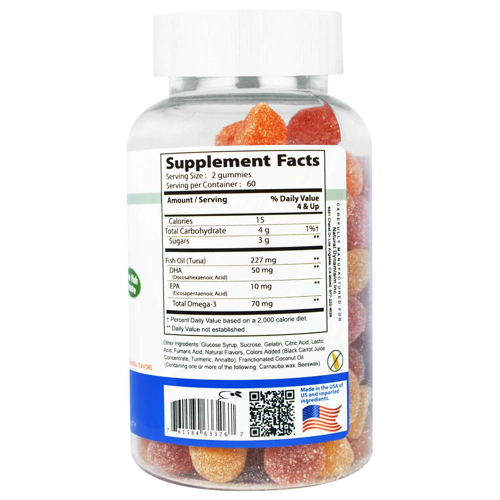 Comprar Natural Dynamix (NDX), Ômega-3 DX, 120 Gummies - Imagem 2
