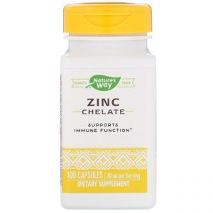 Comprar Nature's Way, Bisglicinato de Zinco, 30 mg, 100 Cápsulas