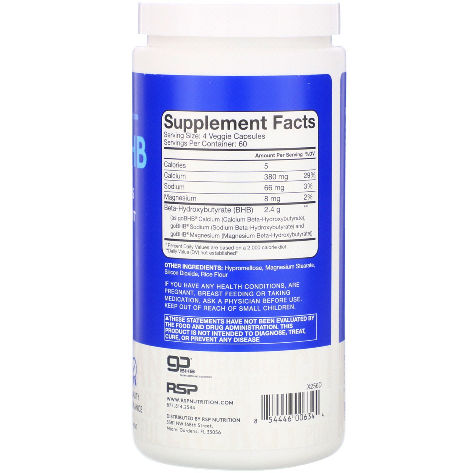 Comprar RSP Nutrition, Keto BHB, 240 Cápsulas Veganas - Imagem 2