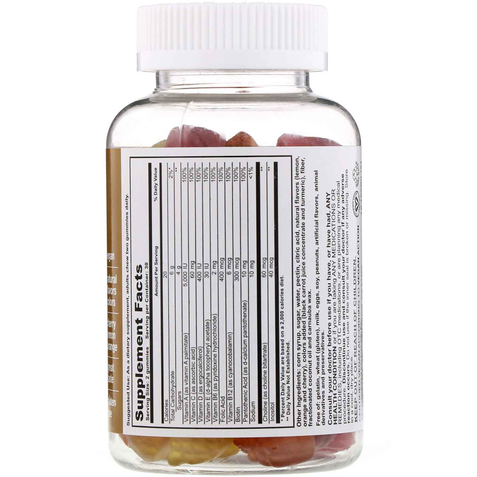 Comprar T-RQ, Balas de Goma para Adultos, Multivitamínico, Laranja, Limão, Cereja, 60 Balas de Goma - Imagem 2