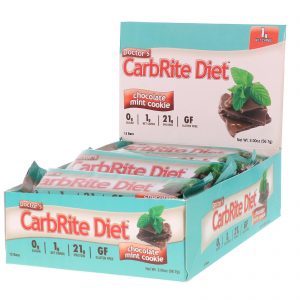 Comprar Universal Nutrition, Doctor's CarbRite Diet Bars, Chocolate Mint Cookie, 12 Bars, 2.00 oz (56.7 g) Each