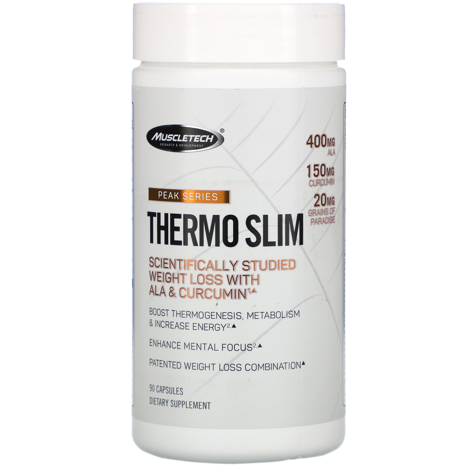 Comprar Muscletech, Peak Series, Thermo Slim, 90 Cápsulas