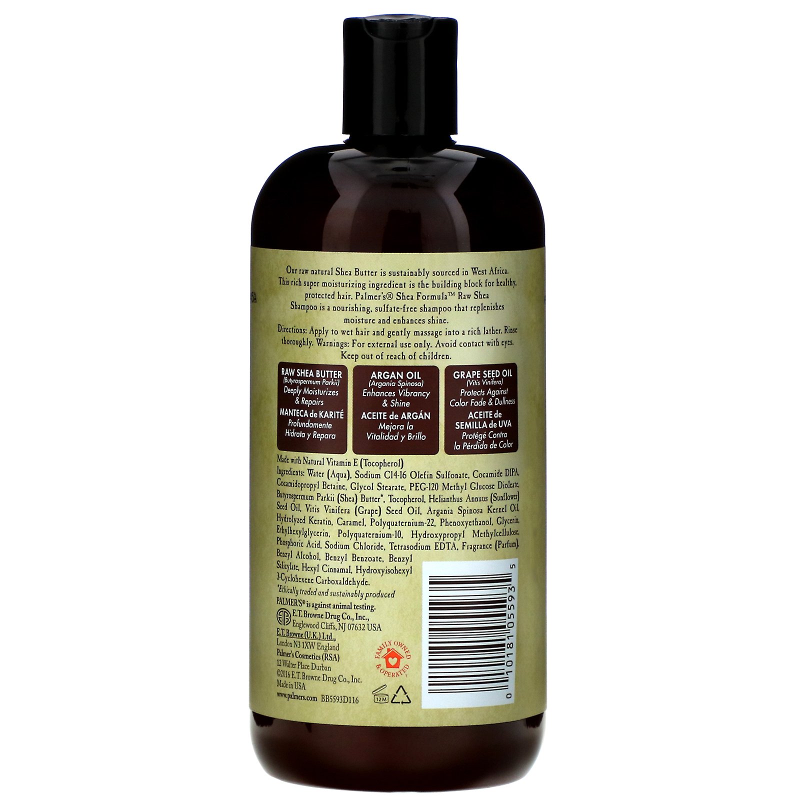Comprar Palmer's, Fórmula Karité, Xampú de Karité cru, Reparo da hidratação, 16 fl oz (473 ml) - Imagem 2