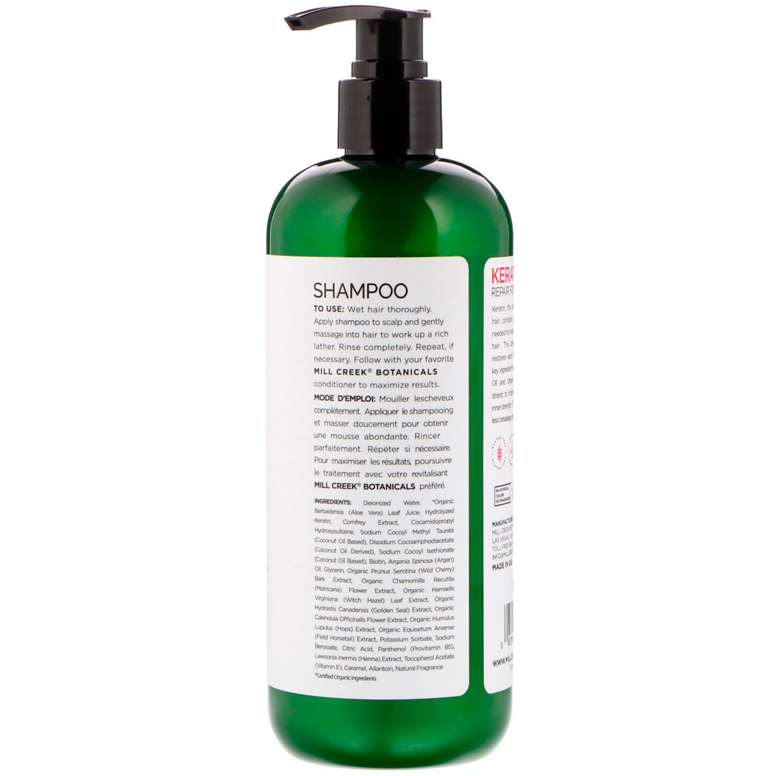 Comprar Mill Creek Botanicals, Xampu de Queratina, Fórmula de Reparação, 14 fl. oz. (414 ml) - Imagem 2