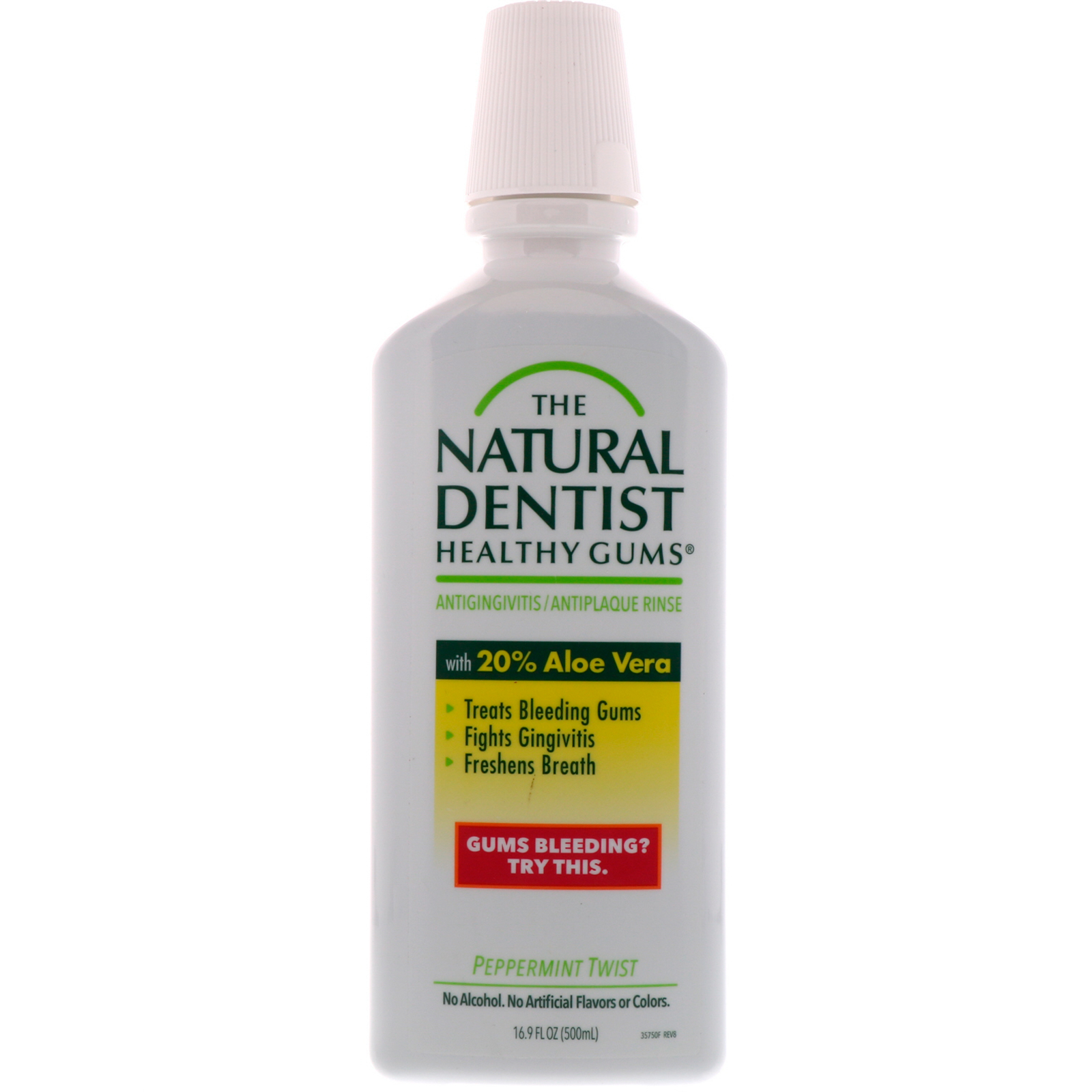 Comprar The Natural Dentist, Gengivas Saudáveis, Enxaguante Bucal Contra Gengivite e Placa, Hortelã Twist, 16,9 fl oz (500 ml)