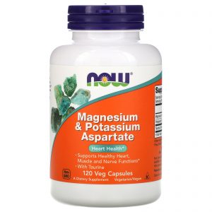 Comprar Now Foods, Magnesium & Potassium Aspartate, 120 Veg Capsules