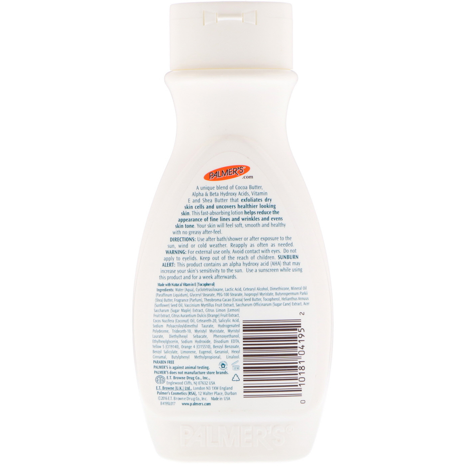 Comprar Palmer's, Cocoa Butter Formula, com Vitamina E, Loção Hidratante Alfa/Beta Hidroxi, 250 ml (8,5 fl oz) - Imagem 2