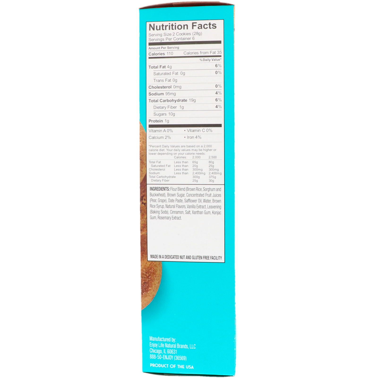 Comprar Enjoy Life Foods, Biscoitos Assados, Snickerdoodle, Livre de Glúten, 170 g - Imagem 2