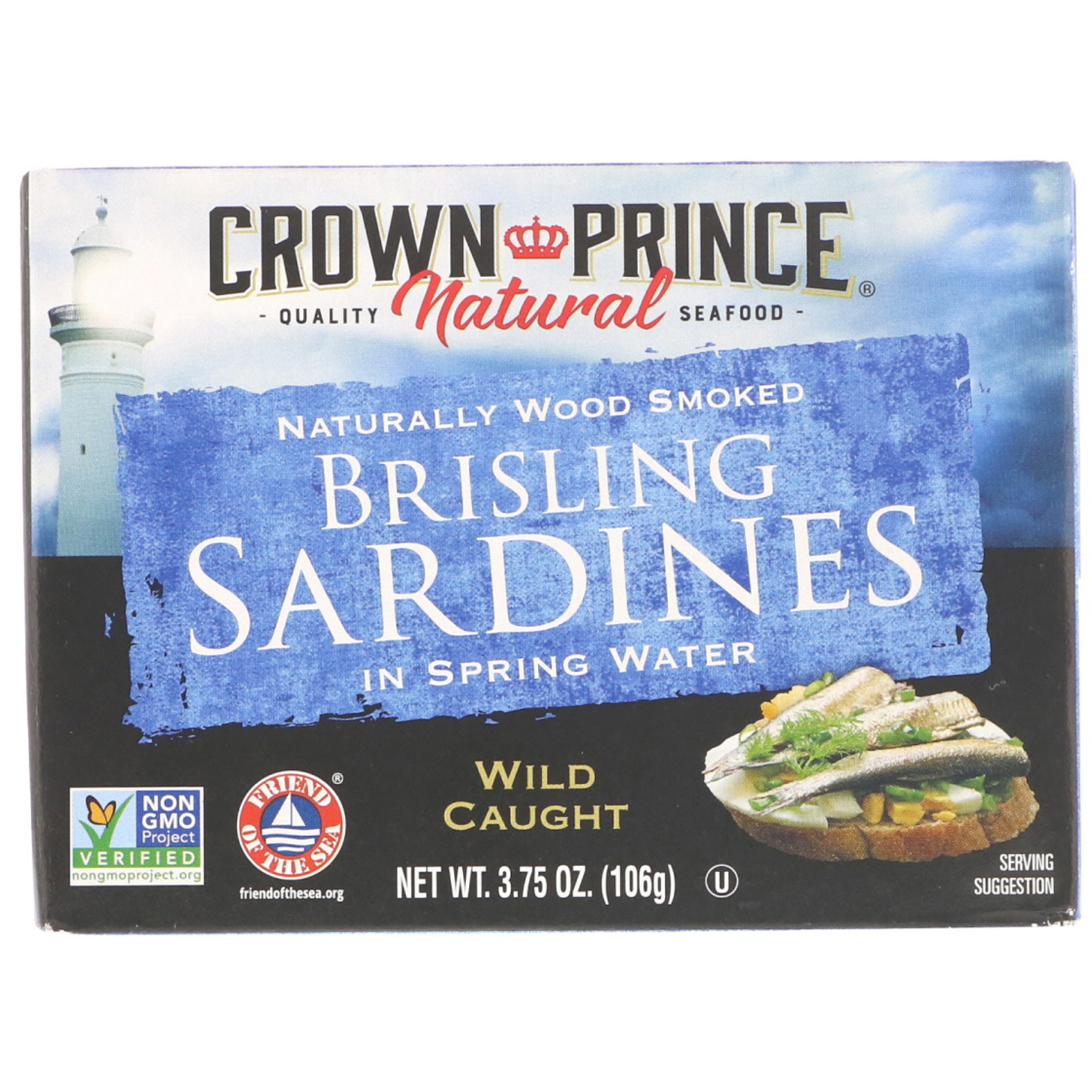 Comprar Crown Prince Natural, Sardinhas em conserva, em água de nascente, 3,75 onças (106 g)