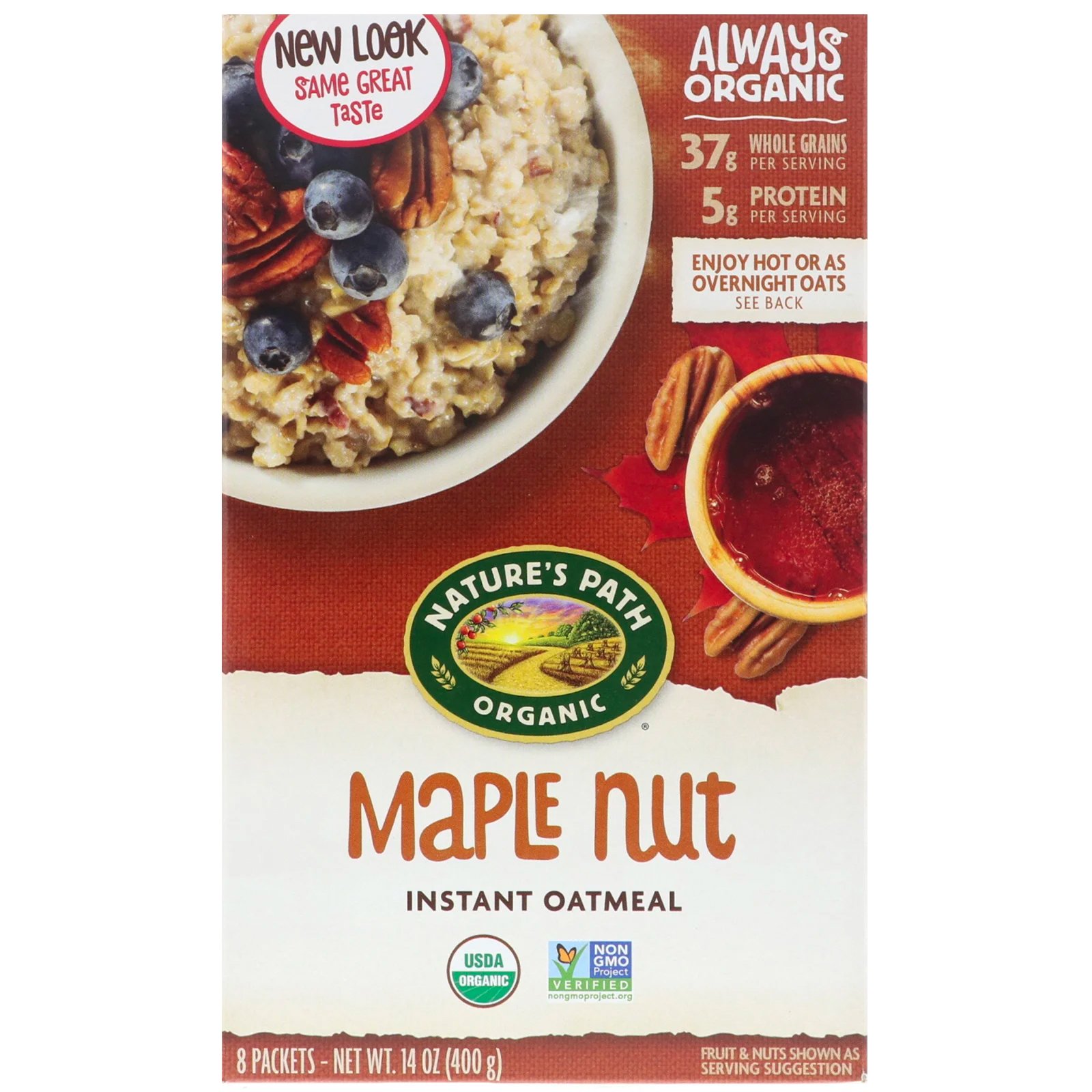 Comprar Nature's Path, Organic Instant Oatmeal, Maple Nut, 8 Packets, 14 oz (400 g)