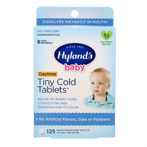 Comprar Hyland's, Baby, Pequenos Comprimidos Frios, +6 Meses, 125 Comprimidos de Dissolução Rápida
