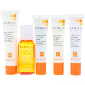 Comprar Andalou Naturals, Get Started Iluminador, Cuidados com a Pele Essenciais, Conjunto com 5 Peças