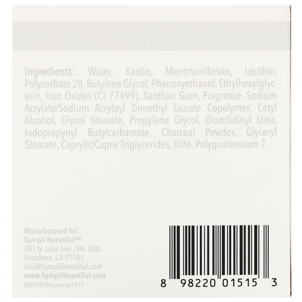 Comprar Sympli Beautiful, Máscara de carvão ativado para refinamento dos poros, 120 ml (4 fl oz) - Imagem 5