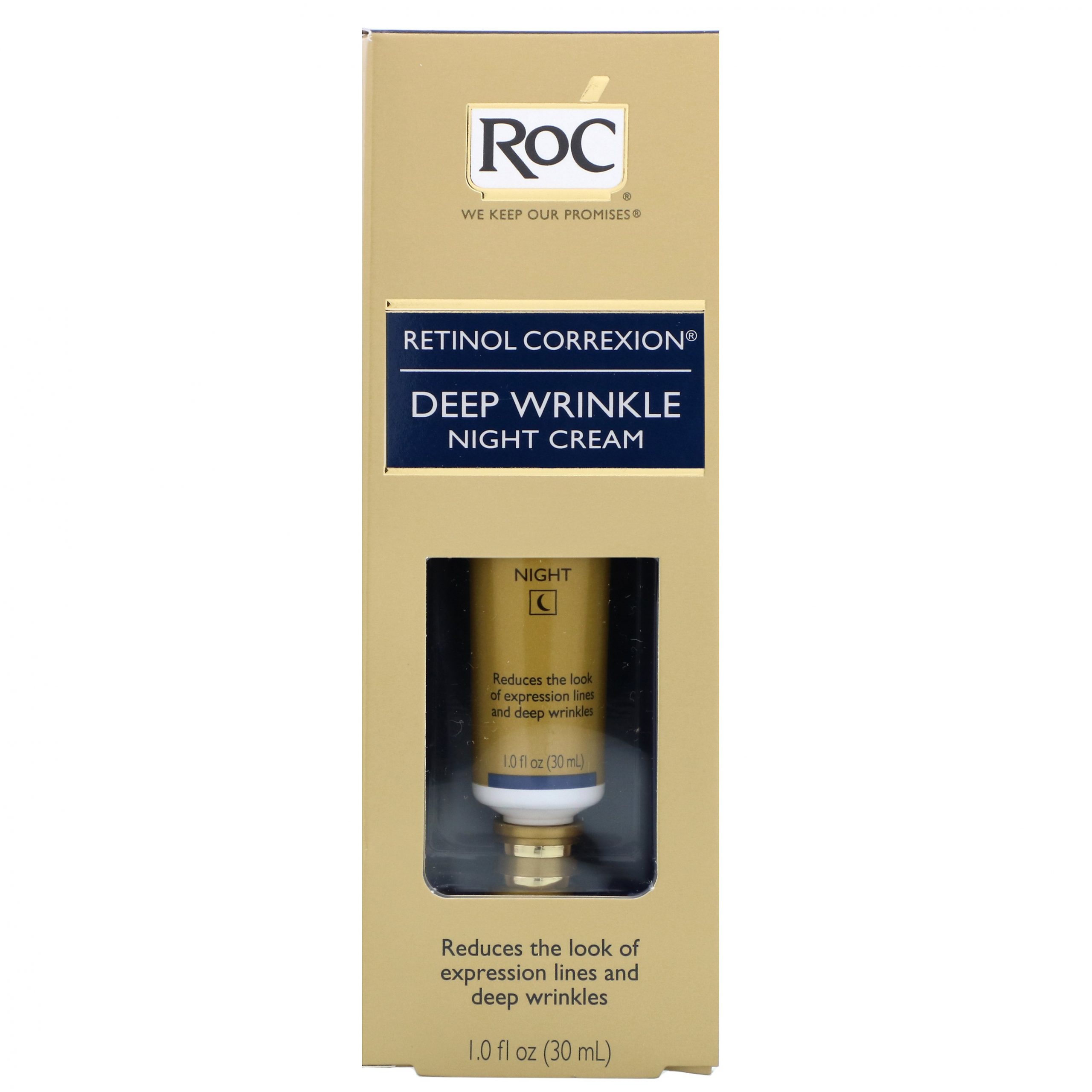 Comprar RoC, Correção com Retinol, Creme Noturno contra Rugas Profundas, 1,0 oz fl (30 ml) - Imagem 2