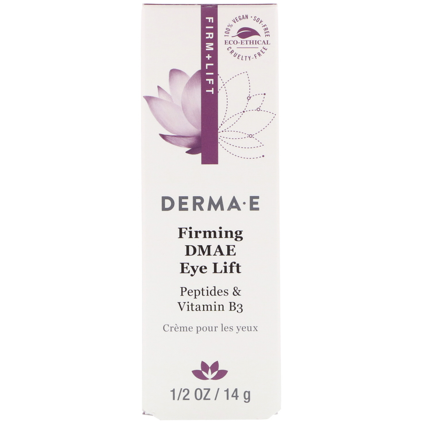 Comprar Derma E, Creme Para os Olhos DMAE Firmador, 1/2 oz (14 g)