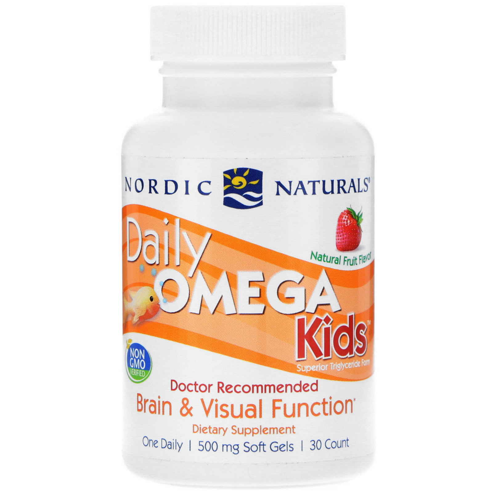 Comprar Nordic Naturals, Daily Omega Kids, Sabor Natural a Frutas, 500 mg, 30 Cápsulas Softgel