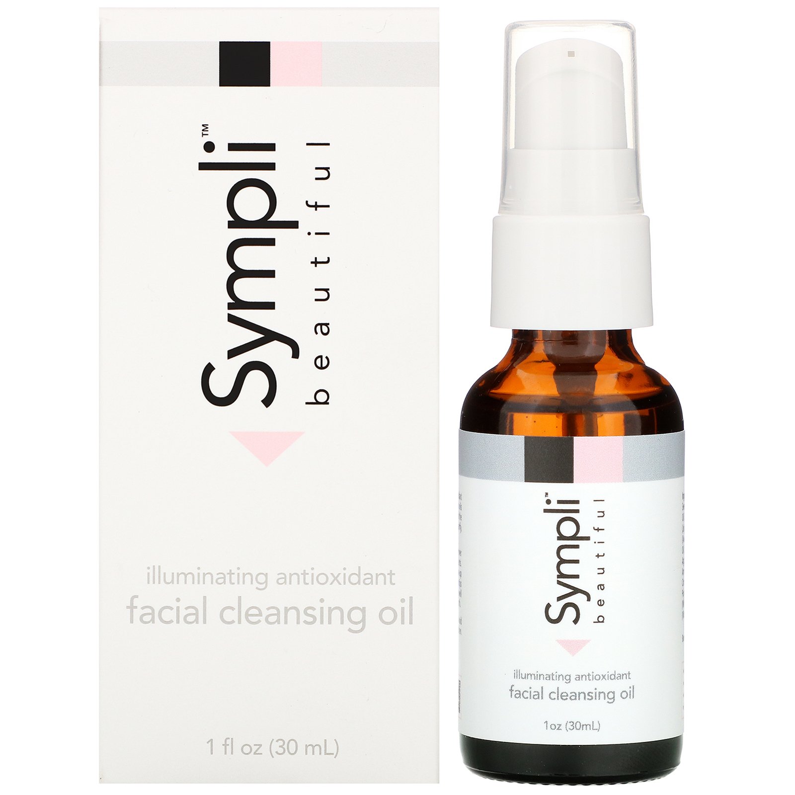 Comprar Sympli Beautiful, Óleo de Limpeza Facial Iluminador Antioxidante, 30 ml (1 fl oz) - Imagem 2