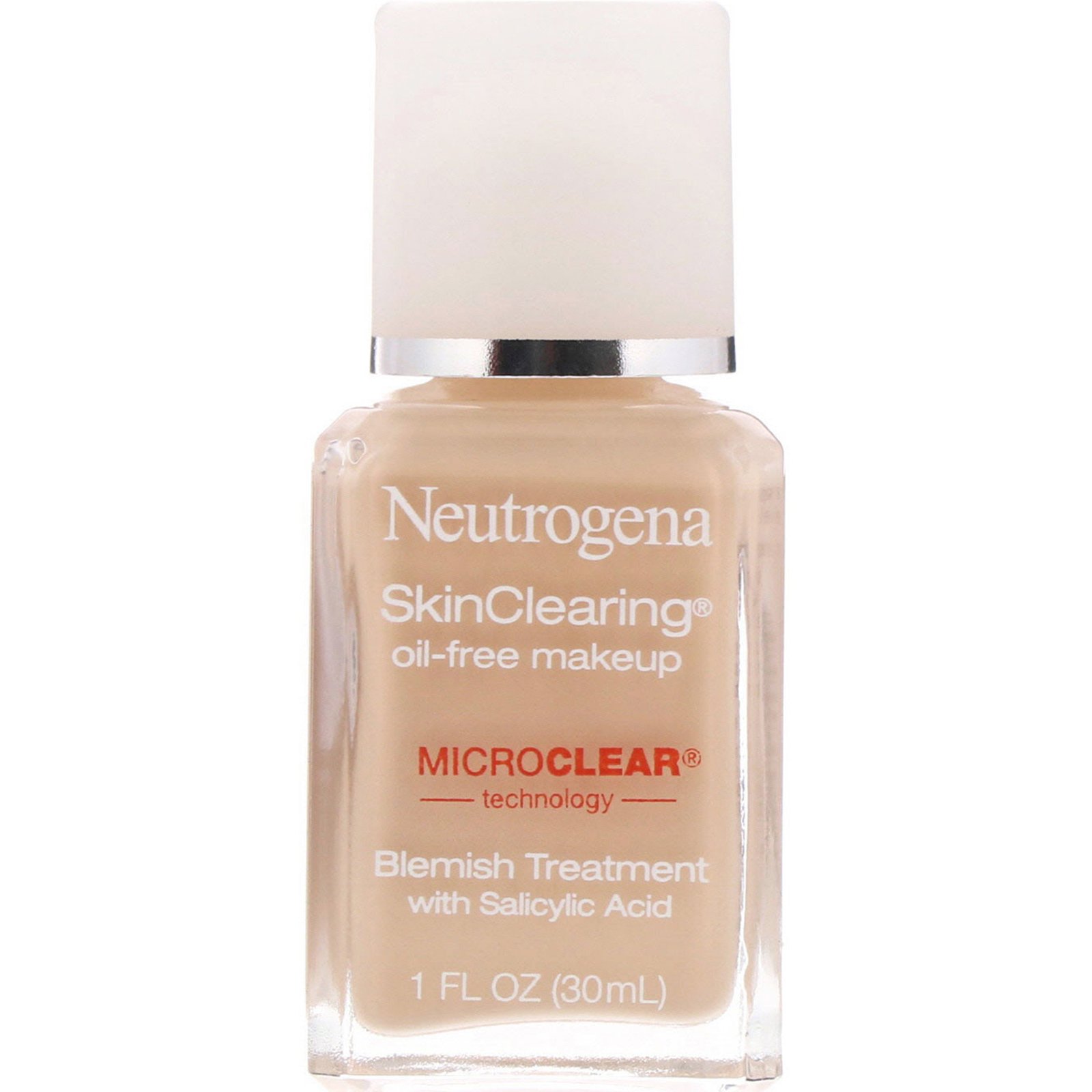 Comprar Neutrogena, Maquiagem Sem Óleo Desobstrução da Pele, Marfim Clássico 10, 1 fl oz (30 ml)