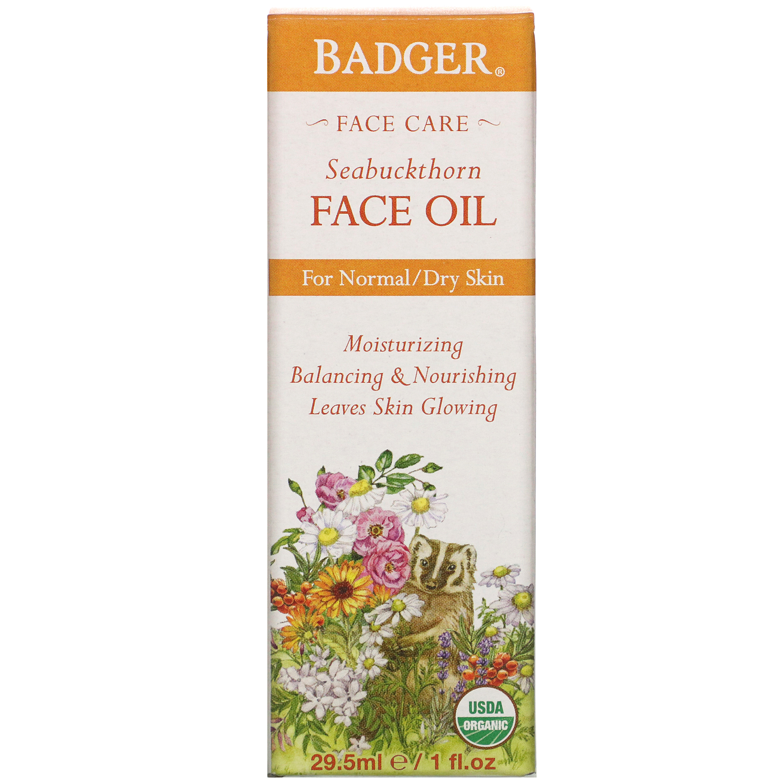 Comprar Badger Company, Face Care, Seabuckthorn Face Oil, 1 fl oz (29.5 ml) - Imagem 2