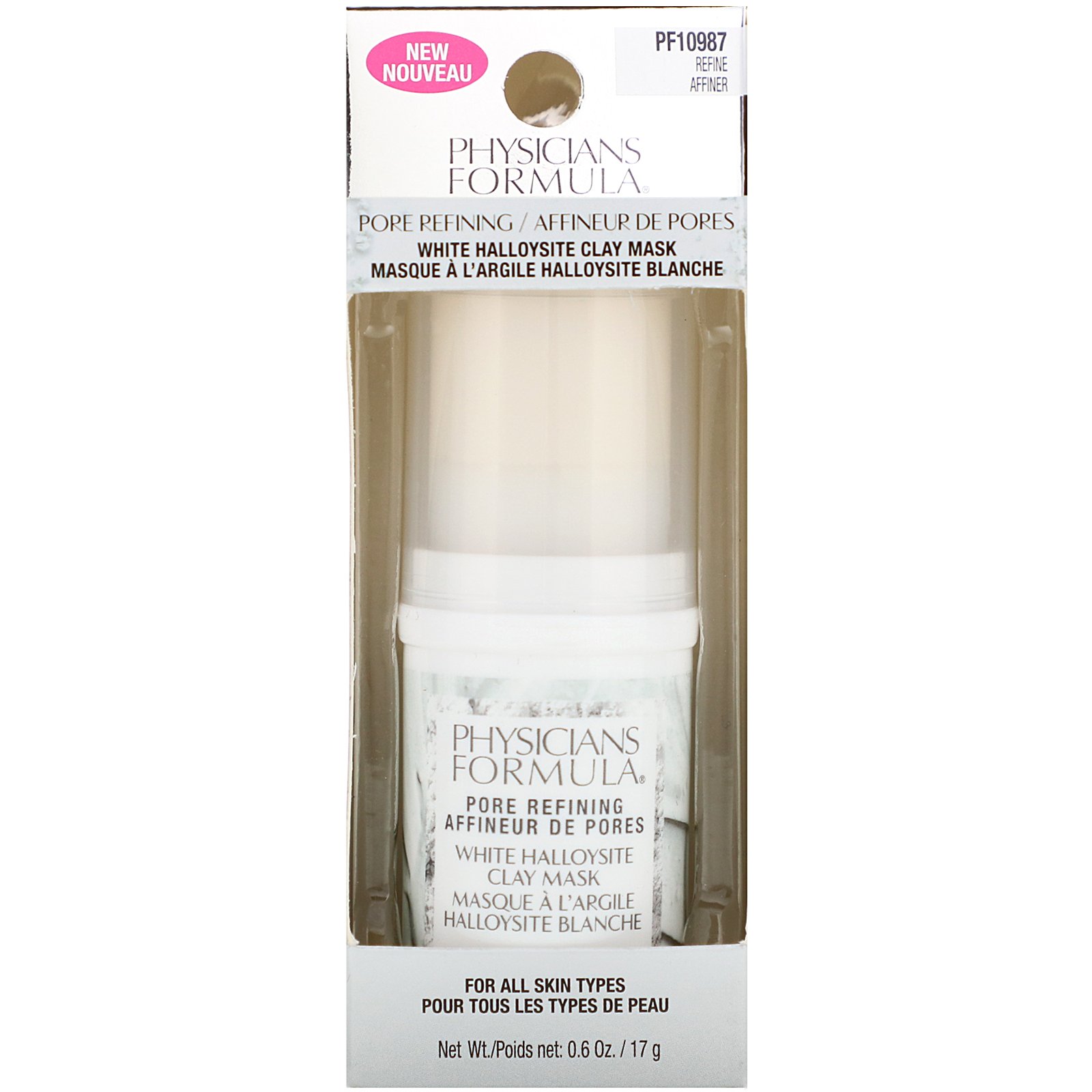Comprar Physicians Formula, Máscara de Argila Halloysita Branca, Refinação dos Poros, 0,6 oz (17 g) - Imagem 2