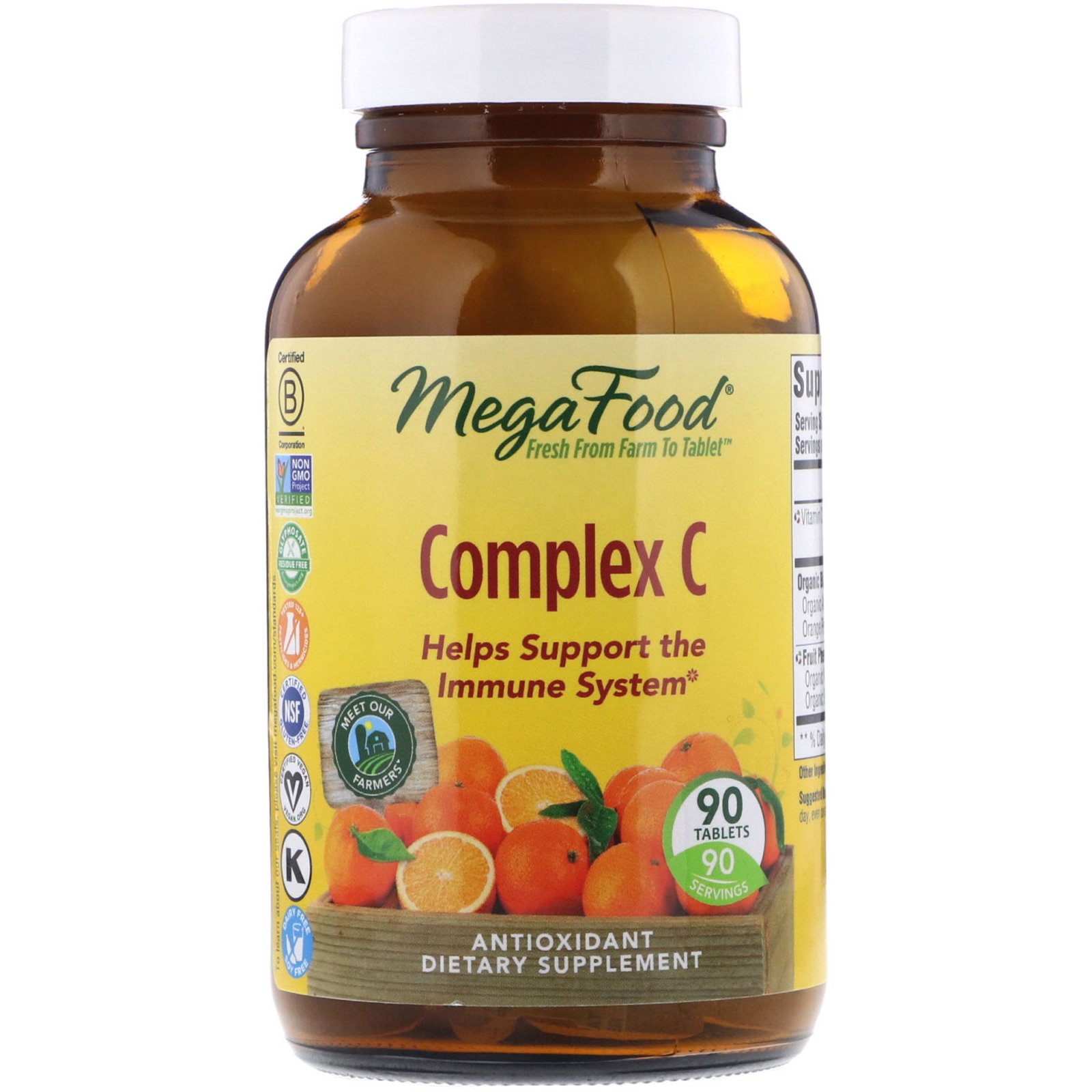 Comprar MegaFood, Complexo C, 90 comprimidos