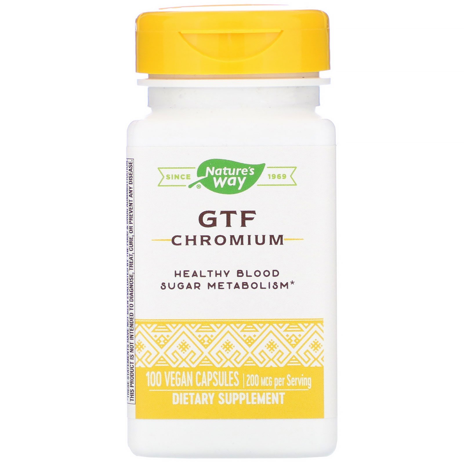 Comprar Nature's Way, GTF Chromium, 200 mcg, 100 Vegan Capsules