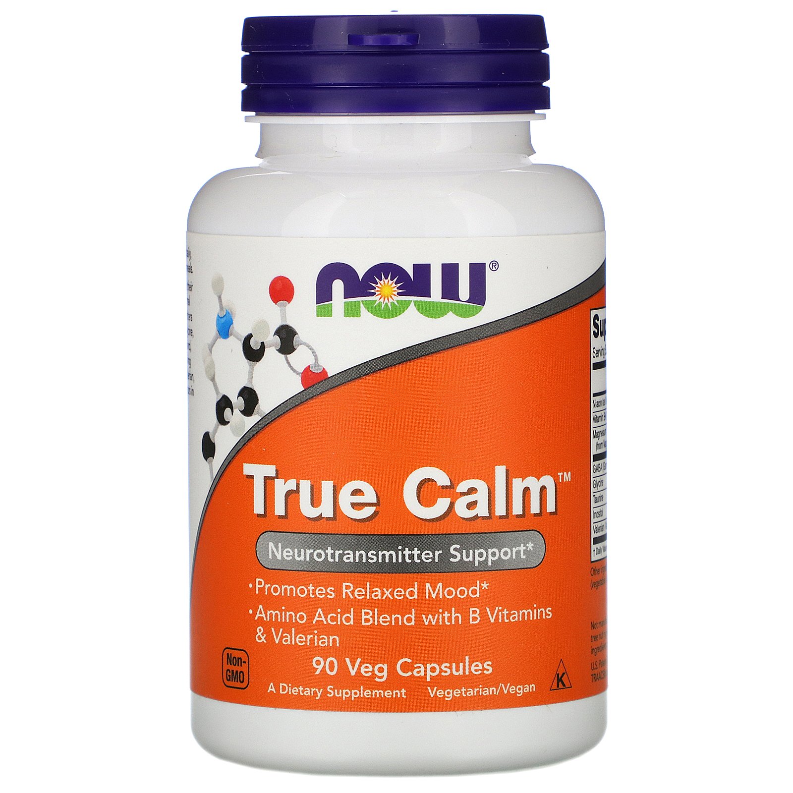 Comprar Now Foods, True Calm, 90 Cápsulas Vegetais