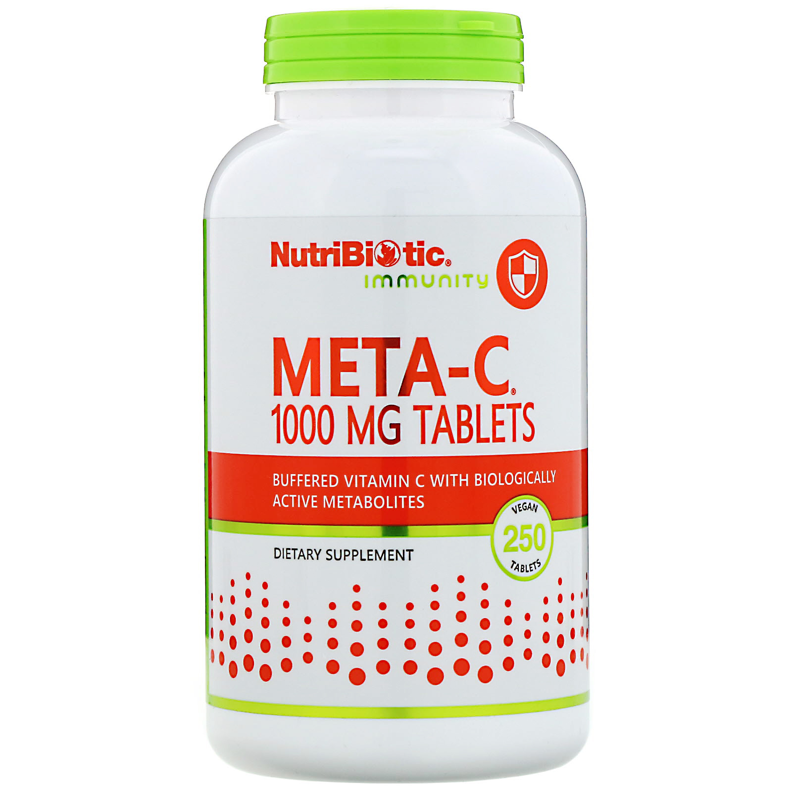 Comprar NutriBiotic, Immunity, Meta-C, 1.000 mg, 250 Comprimidos Veganos