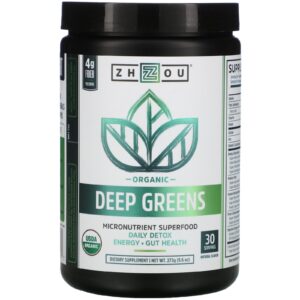 Comprar Zhou Nutrition, Organic Deep Greens, 9.6 oz (273 g)
