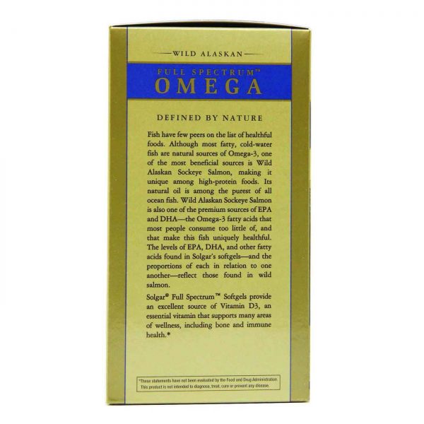 Comprar Solgar, Ômega de Amplo Espectro Óleo de Salmão - 120 Cápsulas - Imagem 4