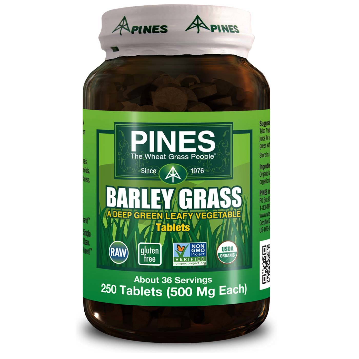 Comprar Pines International, Cevada em Pó 500 mg - 250 Tabletes