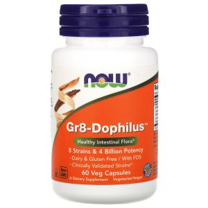 Comprar Now Foods, Gr8-Dophilus, 60 Cápsulas Vegetais