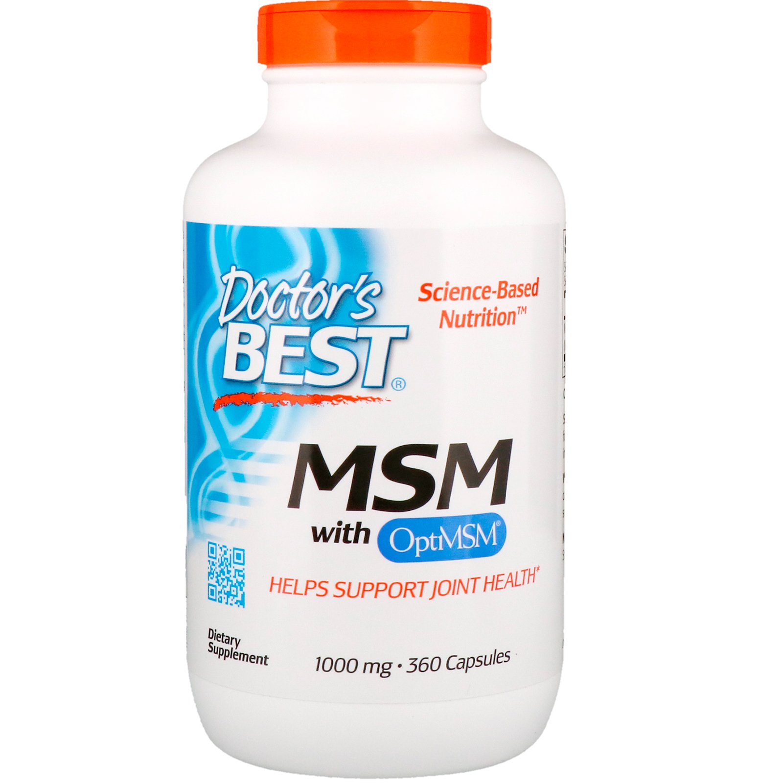 Comprar Doctor's Best, MSM com OptiMSM, 1.000 mg, 360 Cápsulas