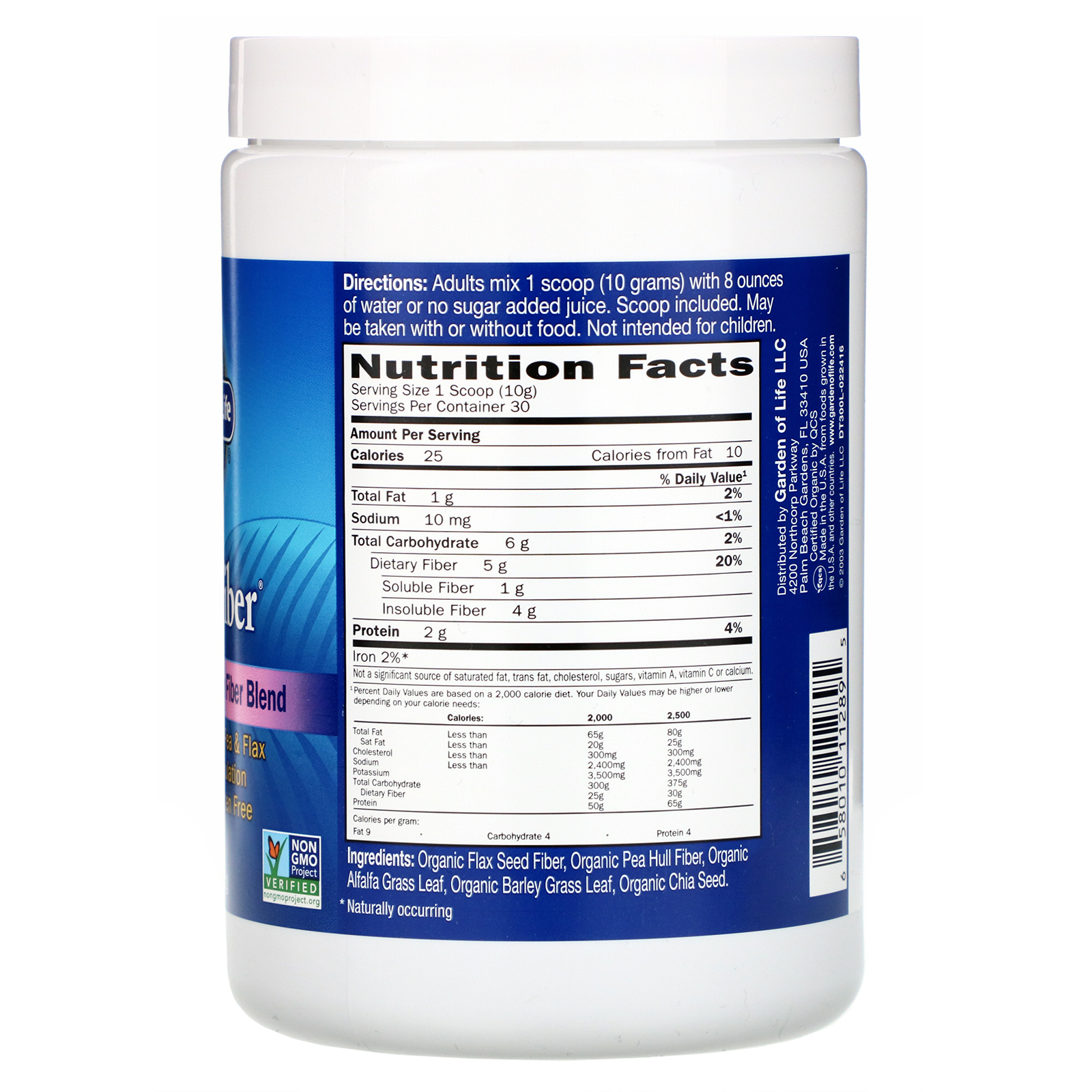 Comprar Garden of Life, DetoxiFiber, Special Detoxification Fiber Blend, 10.5 oz (300 g) - Imagem 2