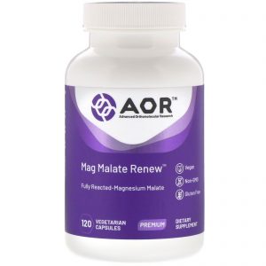 Comprar Advanced Orthomolecular Research AOR, Mag Malate Renew, 120 Vegetarian Capsules