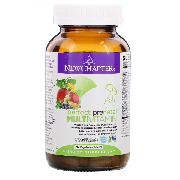Comprar New Chapter, Multivitamínico Perfect Prenatal, 192 Cápsulas Vegetarianas - Imagem 4