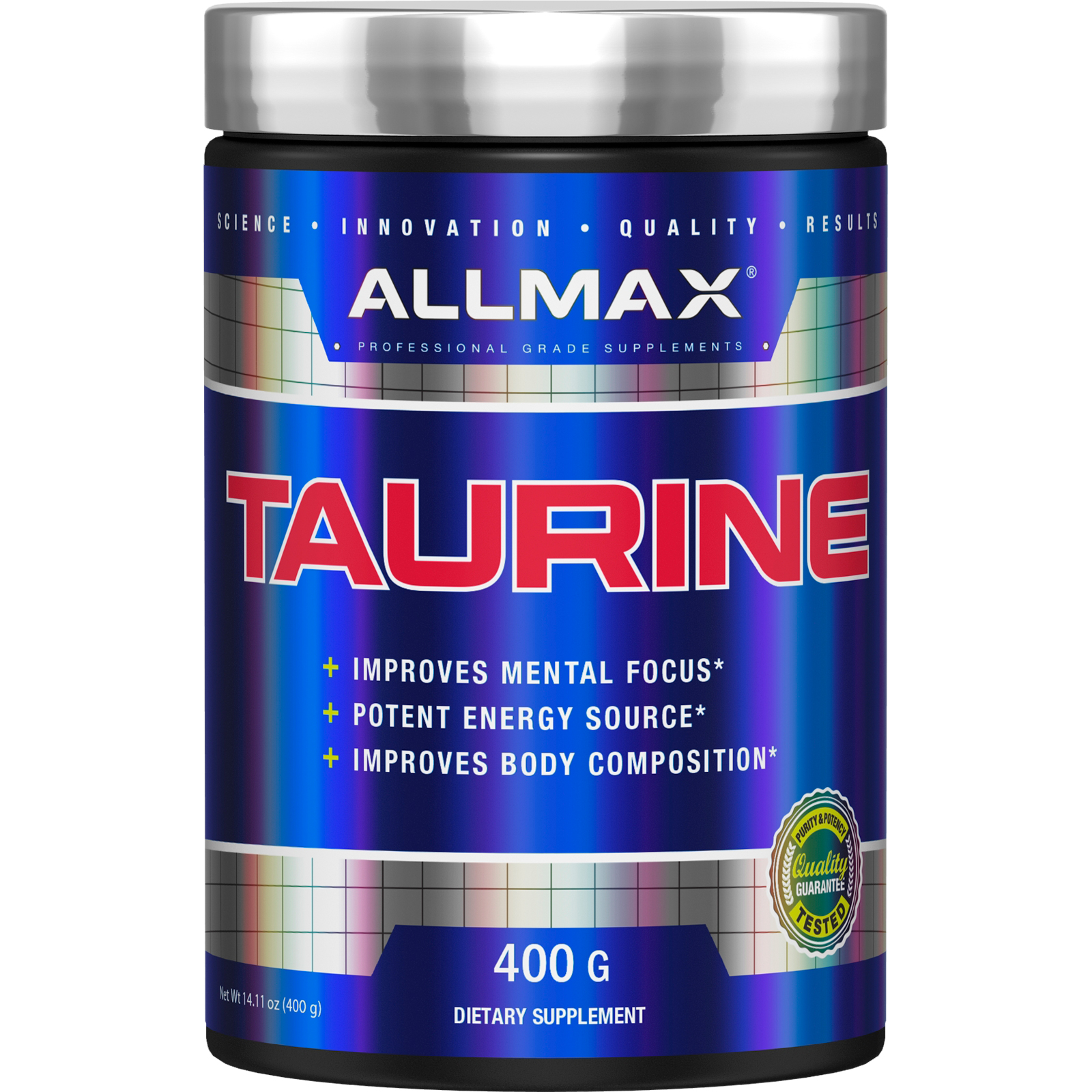 Comprar ALLMAX Nutrition, Taurine, Vegan + Gluten-Free, Unflavored, 3,000 mg, 14.11 oz (400 g)